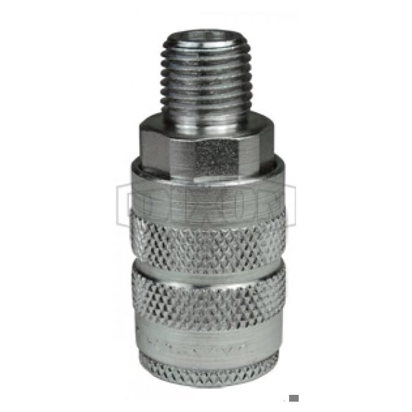 F Series Industrial Male Quick Disconnect Pneumatic Manual Coupler, 1/2-14 Nominal, Quick Disconnect